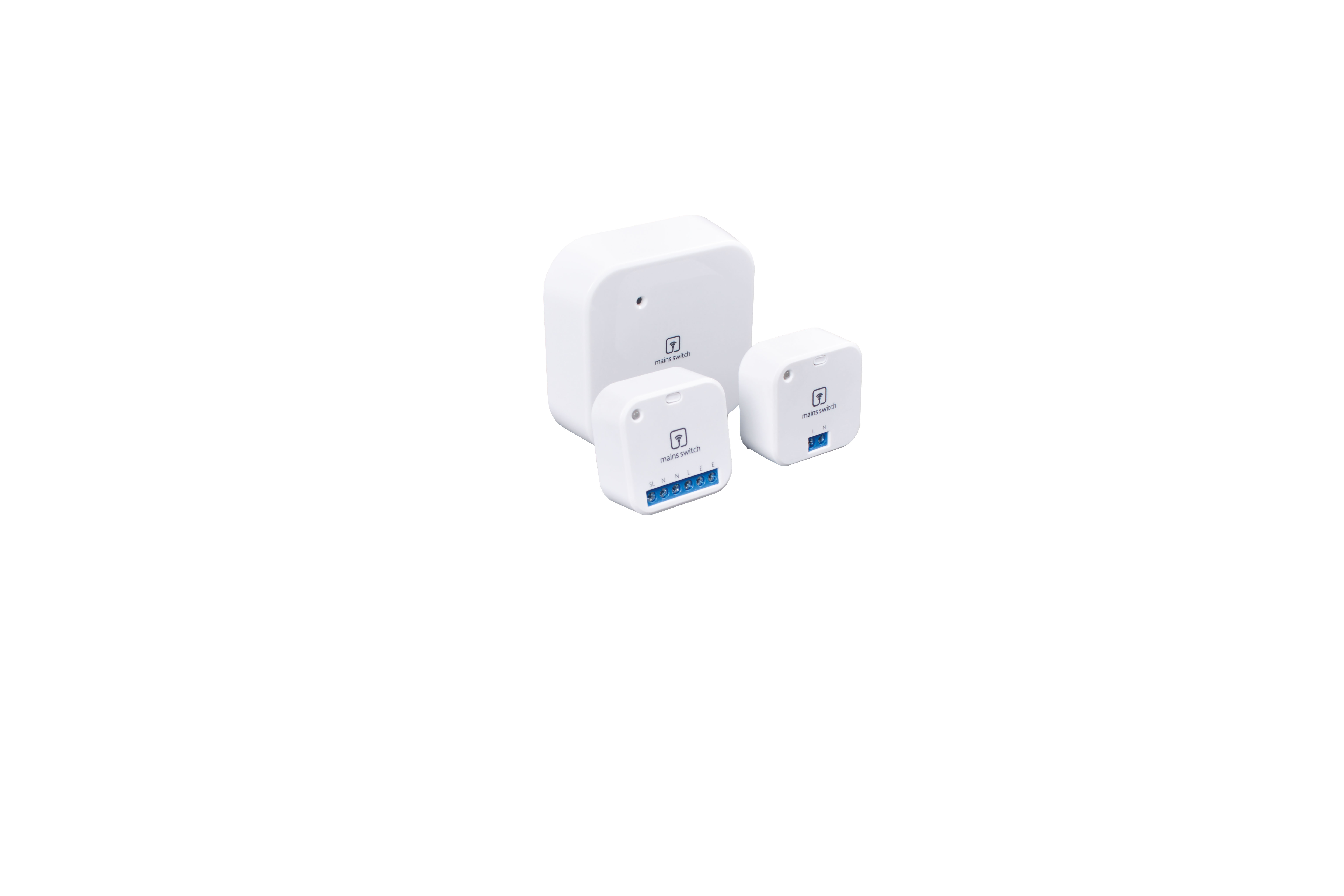 E-NERGY CARBON Funkrelais-Set 84 x 84 x 28 mm